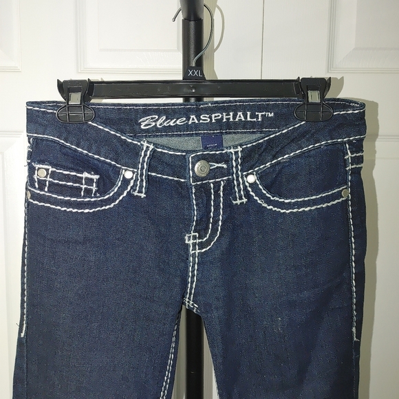 Blue Asphalt Boot Cut Blue Jeans Size 3 - Picture 3 of 9
